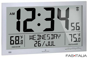 Orologio radiocontrollato temperatura indoor/outdoor