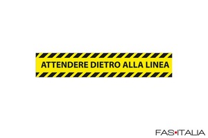 Adesivo Attendere dopo la linea 5 pz