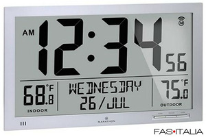 Orologio radiocontrollato temperatura indoor/outdoor Orologio radiocontrollato temperatura indoor/outdoor