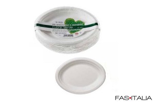 Piatti monouso ovali in confezione da 50 pz Piatti monouso ovali in confezione da 50 pz