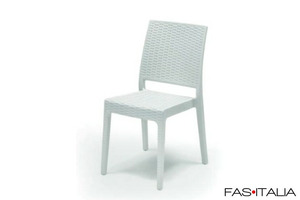 Sedia in resina da esterno effetto Rattan Sedia in resina da esterno effetto Rattan